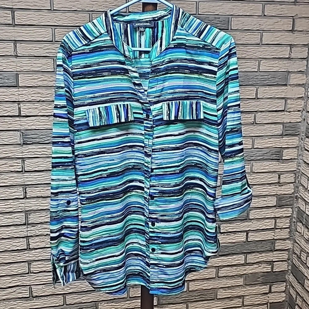 Notations Blouse Sz Large